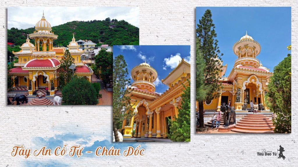 Du lịch núi Sam Châu Đốc - khám phá các địa điểm du lịch tâm linh nổi tiếng nhất miền tây 9 Tây An Cổ Tự ngay chân núi Sam, cách Miếu Bà Chúa Xứ chỉ khoảng 100m